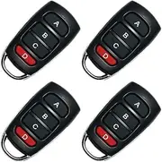 4 Pieces Remote Control Garage Door 433MHz Universal 433MHz Wireless Remote Control Duplicator Garage Door Remote Switch Gate Cloning Handheld Transmitter Garage Door Opener Duplicator for Gates