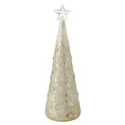 ROGUE CLOVER CONE TREE WITH LIGHTS WHITE 9X9X28CM