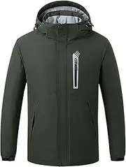 [Chengde] Heating Jacket Heating Cotton Electric Jacket Outdoor Mountaineering Suit Cold Proof Clothing,Military Green,L