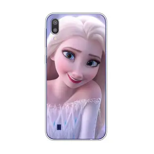 SAMSUNG 1x-frozen Elsa 適用於三星 Galaxy m10 手機殼 TPU 軟矽膠保護殼手機殼