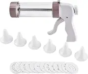 Cookie Press | Cakes Maker | Multifunctional Cookie Press with 13 Discs and 6 Piping Tips for Dessert Decorating Christmas Crafting