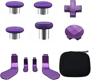 E-MODS GAMING Replacement Thumbsticks, D-pad, Paddles & Trigger Buttons for Xbox One Elite Controller Series 2 & Elite Series 2 Core (Metal, Black, blue, gold, purple, silver, red, multicolor)