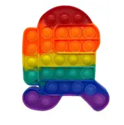 Am-US-RUN Sensory Fidget Stress Relif Popping Toy 6 X 4