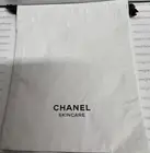NEW Small Chanel Dust Bag Drawstring 4.5“x 5.5" WHITE/BLACK AUTHENTIC SEE PIC