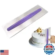 Stainless Steel Cake Scraper Metal Icing Smoother Polisher Cake Decorating Co
