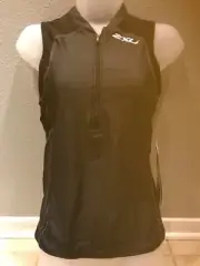 2XU Women's Endurance Tri Singlet Black WT1591A SMALL NEW