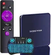 CHROX Android TV Box, H96maxv12 Android 12.0 TV Box RK3318 Quadcore 4GB RAM 64GB ROM Support 4K 3D 1080P 2.4/5.0Ghz WiFi BT5.0 10/100M Ethernet HDMI 2.0 H.265 Smart TV Box,4gb+64gb