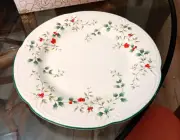 Pfaltzgraff Winterberry Dinner Plates Set of 8, Cookies Plate, & 2 Santa Plates