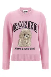 GANNI 'Pink Poodle' Sweater