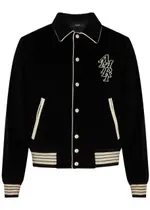 Amiri Logo-appliquéd Corduroy Jacket - Black - Xxl XXL