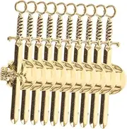 [IWOWHERO] Jewelry Charms Swords Pendant Necklace Swords Charm Crafts Charm Pendant Bracelet Swords Charm Antique Swords Charm DIY Clothes Charm Charm Halloween Charm Golden Metal
