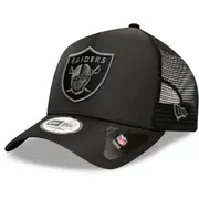 New Era A-Frame Trucker Cap - RIPSTOP Oakland Raiders Black