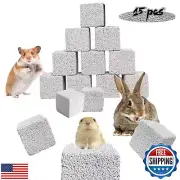 PINVNBY 15 Pcs Rabbits Lava Blocks Bunny Teeth Grinding Stone Small Animal Mi