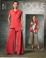 Vogue V1706 Misses 8 to 16 Top and Pants Uncut Sewing Pattern
