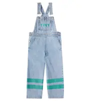 [Tinycottons] Tinycottons Stripes logo denim overalls Y 12 blue