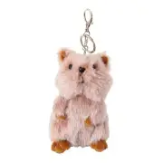 Fashionable Kangaroos Keyring Lovely Plush Animal Keychain for Women and Girls