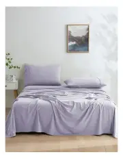 [Dreamaker] Micro Flannel Sheet Set in Lavender