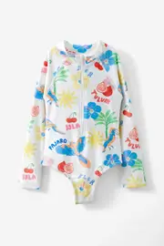 [Cotton On Kids] Cotton On Kids - Lydia One Piece - Dark vanilla/tropical birds 7 DARK VANILLA/TROPICAL BIRDS