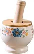 Pestle and Mortar Set Home Garlic Pounder Grinder Spice Grinder Bowl High Temperature Ceramic Pounding Bowl Kitchen Tools Mortar and Pestle