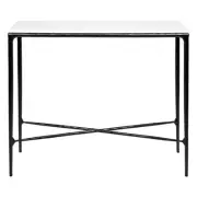 NEW Cafe Lighting Heston Marble Console Table Black Small