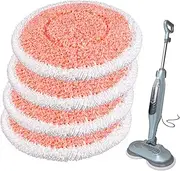[CHAIN PEAK] (4 Pack) S7001 S7000AMZ Mop Pads Compatible with Shark S7000 S7000AMZ S7001 S7201 XKITP7000 S7000 Series S7001TGT Steam & Scrub All-in-One Scrubbing Mop, Heavy Duty Scrubbing Mop Pad