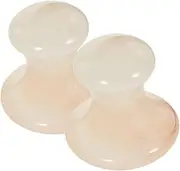 WRITWAA 2pcs Mushroom Shaped Face Massage Tools Durable Facial for Home Use Easy to Use Scraping Tool for Adults Men Natural Texture Smooth Surface