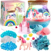 Unicorn Light up Terrarium Kit for Kids I DIY Unicorn Toys Craft Kits for Kids I