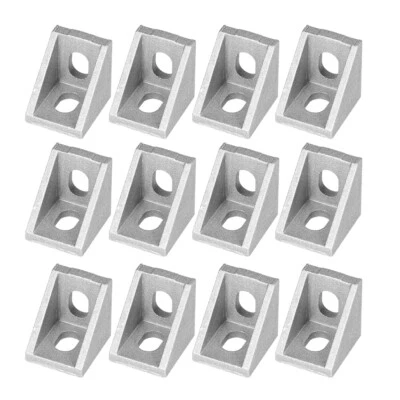 UEETEK 25Pcs 2020 Corner Bracket for 20mm Aluminum Extrusion (Dull Polish)