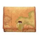 在飛比找遠傳friDay購物優惠-Alviero Martini 義大利地圖包 經典扣式零錢袋