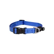 Rogz Classic Lockable Reflective Dog Collar Blue Large