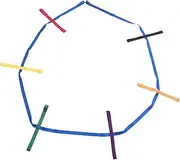 Kisangel Safety Walking Rope Durable Preschool Line Rope for Outdoor Use Lightweight with Reinforced Stitching Bright Colors for Easy Visibility Keeps Safe and Independent