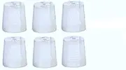 (6) Medela Clear Travel Caps/Bottle Cap/Nipple Cap/Collar Cap - Genuine for Use with Collar Ring - Medela Bottles