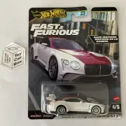 2024 HOT WHEELS Fast & Furious - 2018 Bentley Continental GT3 (White) D00