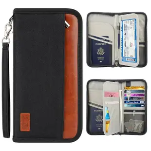 【Eiby】RFID防盜旅行護照包 出國護照包票卡夾 隨身手提防盜包 旅遊證件夾長夾 護照套 收納包