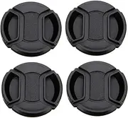 MOLUCKFU 4Pcs 55mm Camera Lens Cover Protectors Dust Proof Lens Cover for DSLR Cameras Essential Lens Cover Protector for Photography Equipment