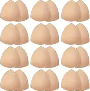 [Geyoga] 12 Pairs Women Triangle Bra Insert Removable Sports Bra Pads Inserts Women Replacement Pad