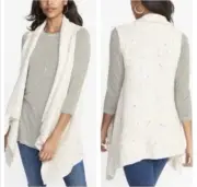 Old Navy Sweater Vest Womens Sz S Oatmeal NWT