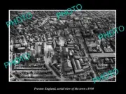 OLD 8x6 HISTORIC PHOTO OF PRESTON ENGLAND AERIAL VIEW OF THE TOWN c1950 4