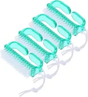 VINTORKY Dust Nail Dust Brush 4pcs Nail Brush Set for Cleaning Fingernail Toenail Soft Bristles Non-slip Grip