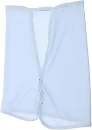 [ROMISBABA] Adjustable Fit Sun Hat Cooling Gauze Drape Face Neck Protection for Golf Sky-Blue