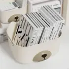 Plastic Desktop Storage Basket Dustproof Snack Sundries Container for Home