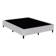 Artiss Bed Frame Double Size Mattress Base Metal Platform Fabric Grey MASON