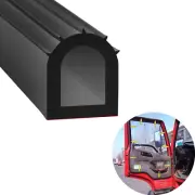 1 inch D Shape 12 FT Car Door Rubber Weather Strip Self-Adhesive Soundproof Seal