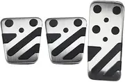 Car Foot Pedals For Mitsub&ishi For Lancer EX 2008~2017 Foot Pedals Galant Fortis Car Fuel Rest Brake Accelerator No Drilling Alloy Covers Acessories(3 PCS)