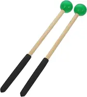 Abaodam 1Pairs Marimba Mallets with Handle Lightweight Percussion Drumsticks for Tongue Drum Glockenspiel Xylophone Durable Comfortable and Easy to Use