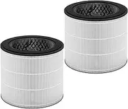 FY0611 Filter Replacement for Philips Air Purifier Series 600i Models AC0650/10, 3-in-1 HEPA & Activated Carbon & Pre-filter, Parts # FY0611/30 (2 Pack)