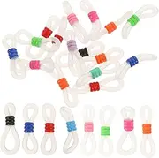 [Gogogmee] 60Pcs Slip Glasses Connectors Chic Eyeglass Chain Ends for Sunglasses Masks Durable Cord Retainer for Stylish Eyewear DIY present