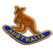 Australian Souvenir Iron Sew Stitch Embroider Australia Kangaroo Boomerang Patch