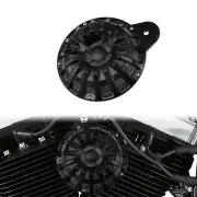 All Black Motorcycle Horn Speaker Cover Fit For Harley Touring Big Twin 1991-20