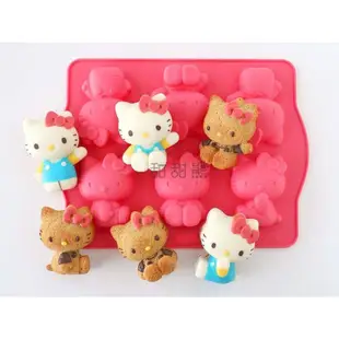 【台灣現貨】Hello Kitty模具 布丁狗模具 矽膠模具 石膏模具 手工皂模具 蠟燭模具果凍模具 巧克力模具 蛋糕模